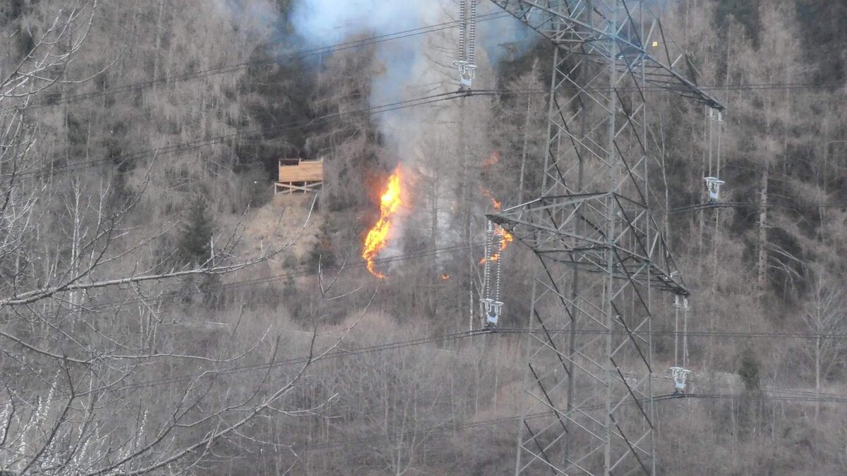 Waldbrand in Faggen