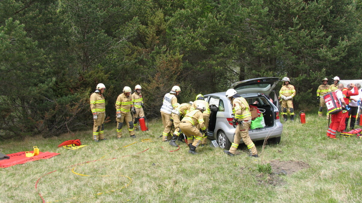 Verkehrsunfall auf der B180 bei Ried