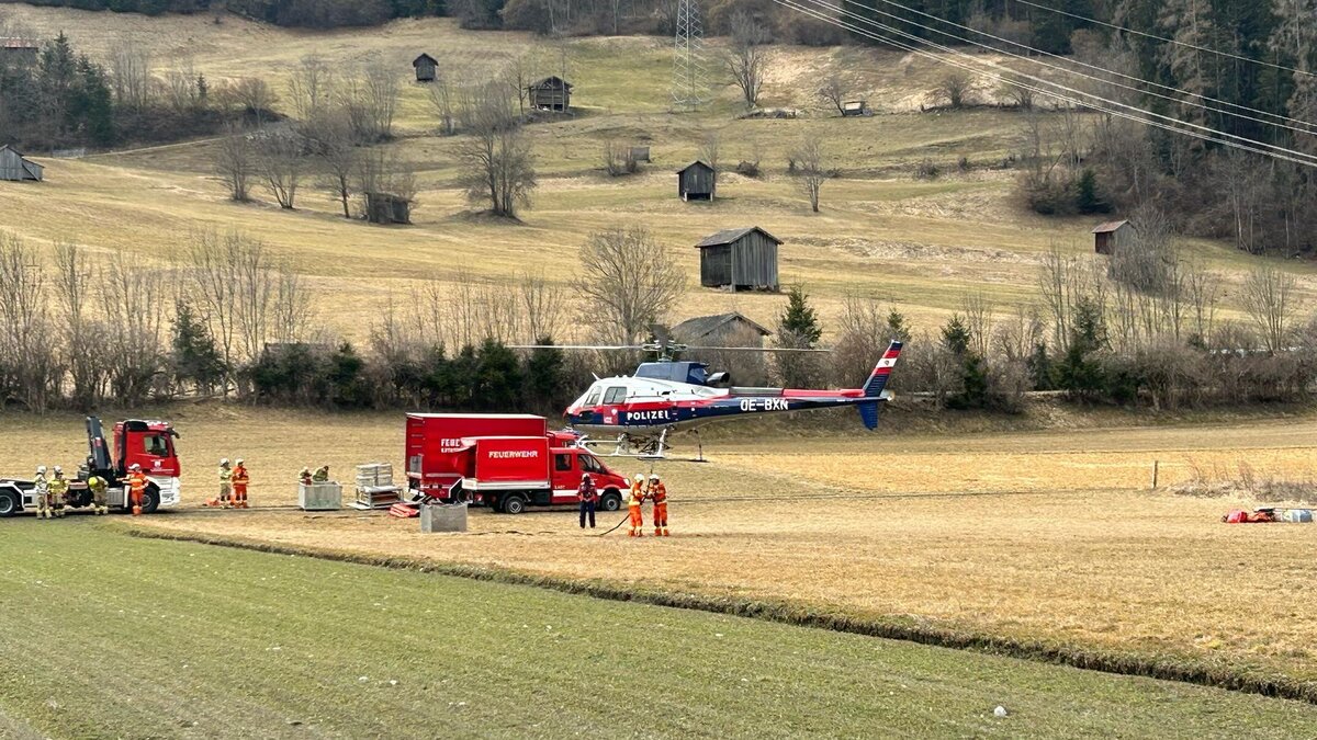 Waldbrand in Ladis