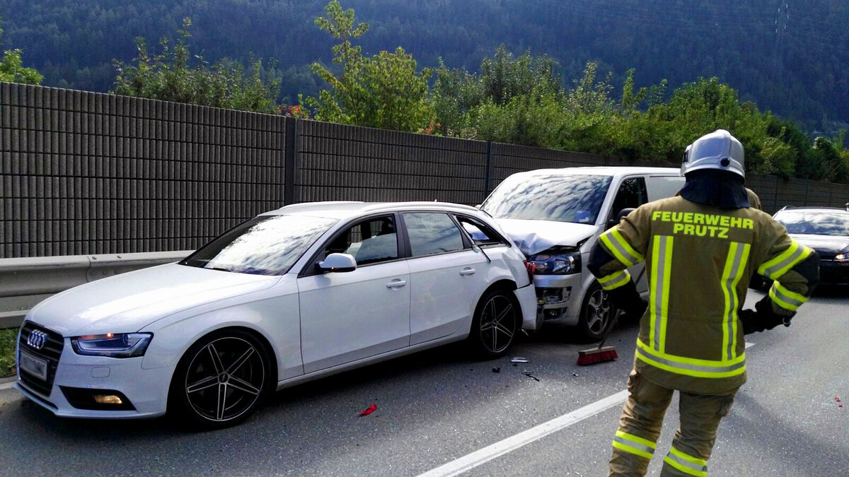 Auffahrunfall auf der Reschenbundesstraße