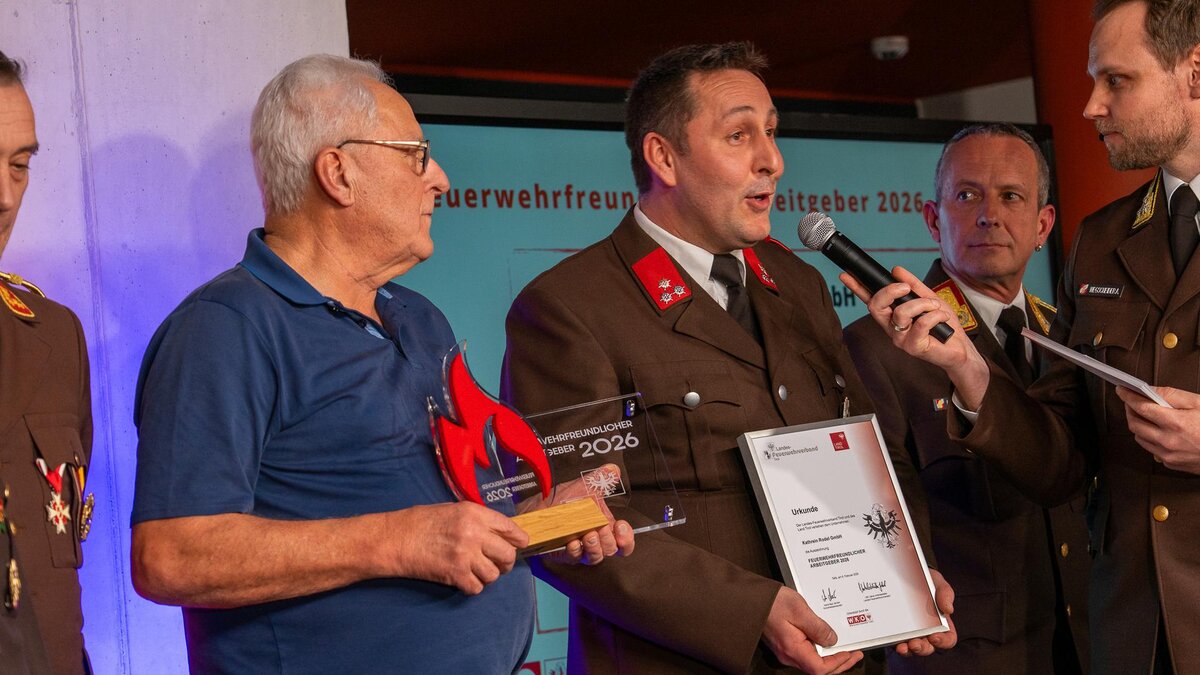 Auszeichnung Feuerwehrfreundlicher Arbeitgeber 2026