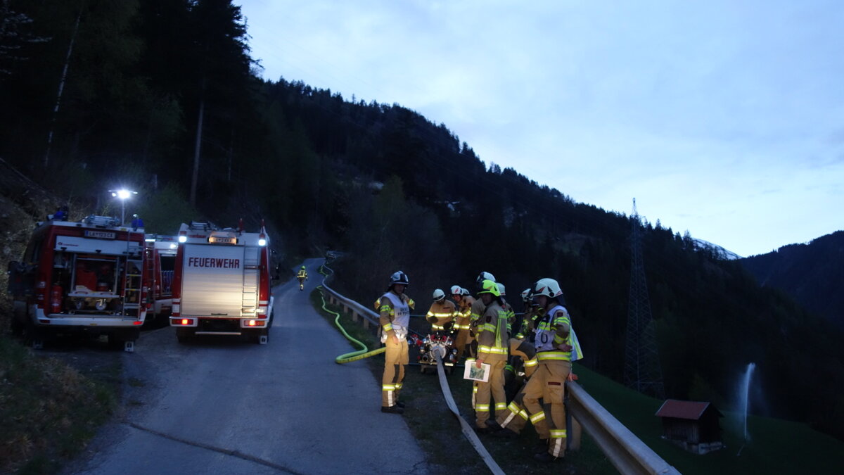 Abschnittsübung zum Thema Wasserförderung in Prutz