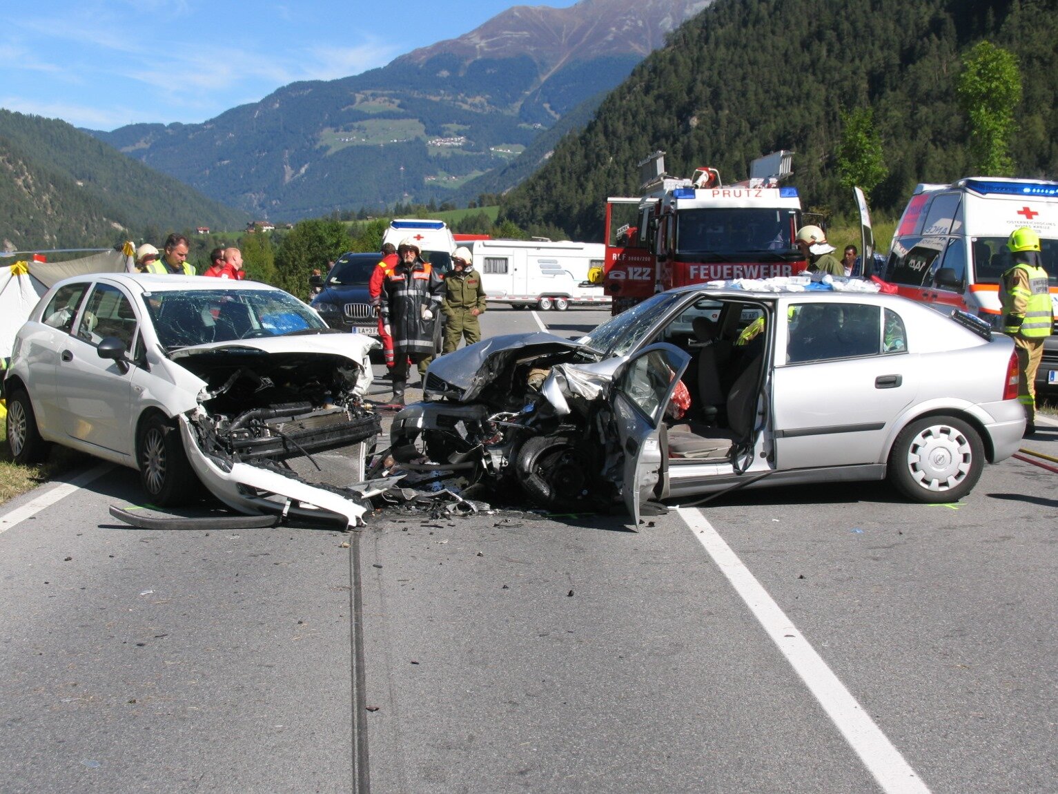 Verkehrsunfall in Tösens