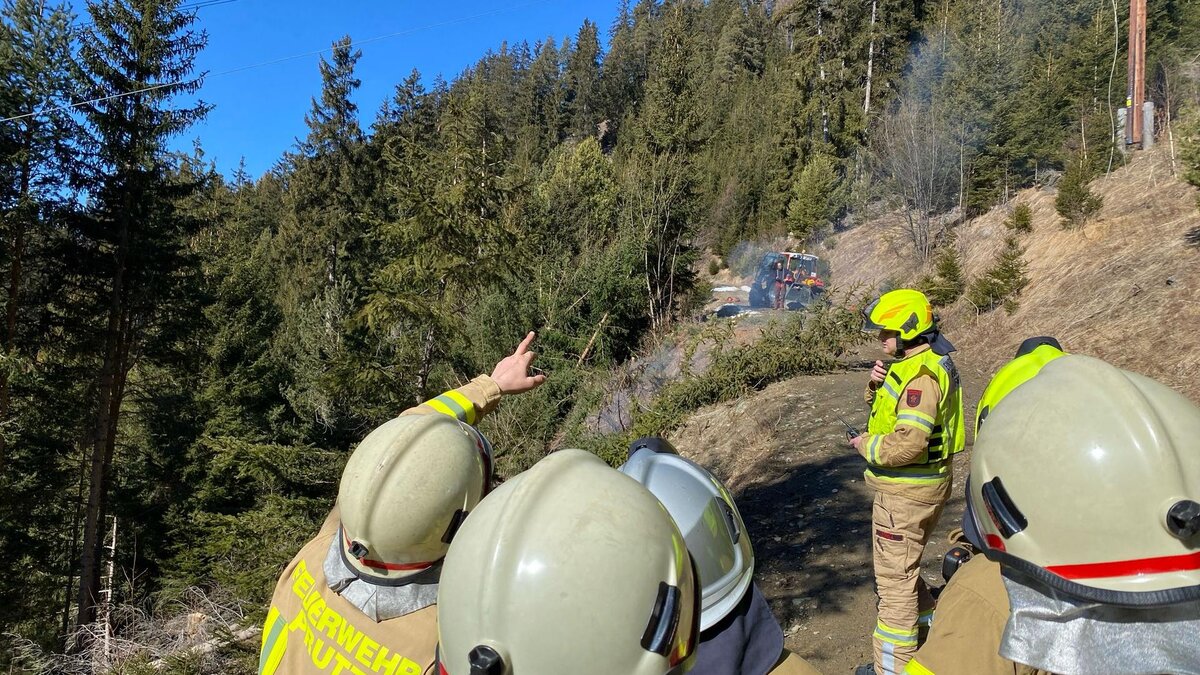 Waldbrand in Faggen