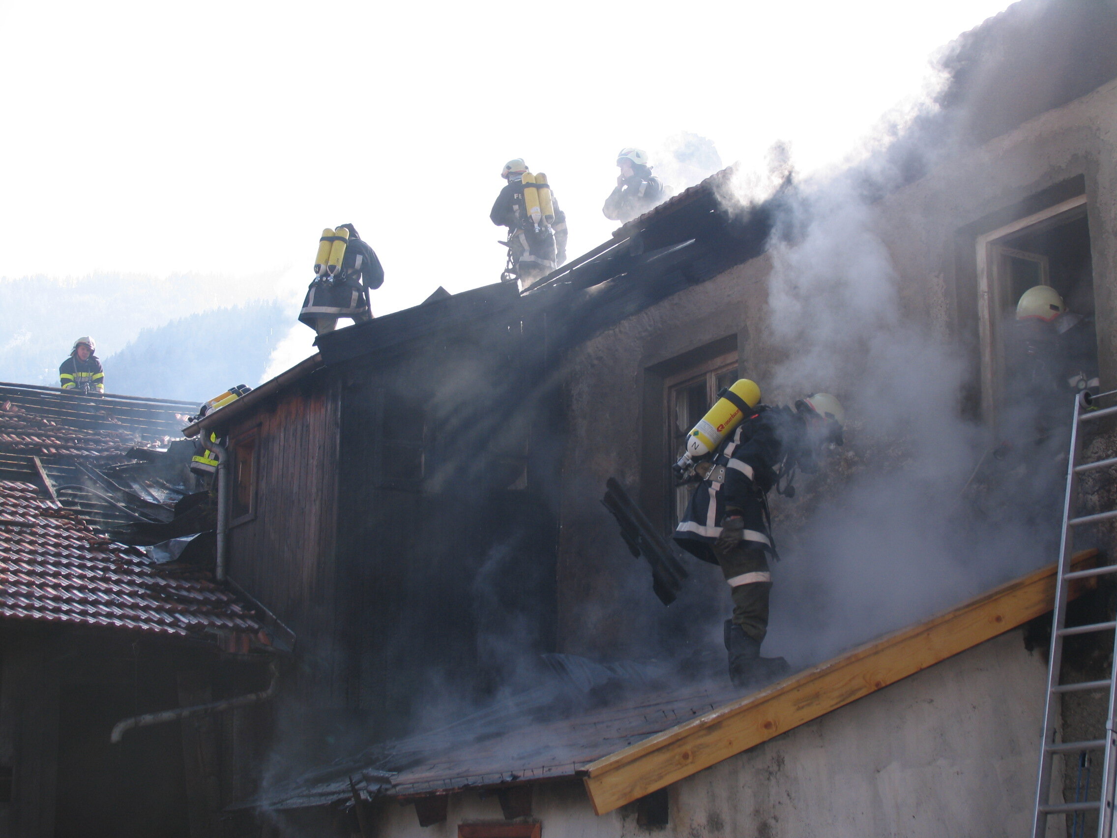 Brand im Prutzer Ortszentrum