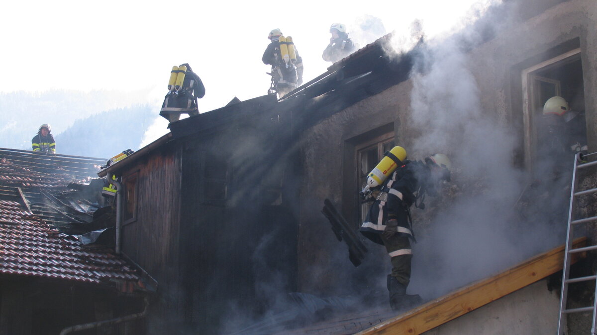 Brand im Prutzer Ortszentrum