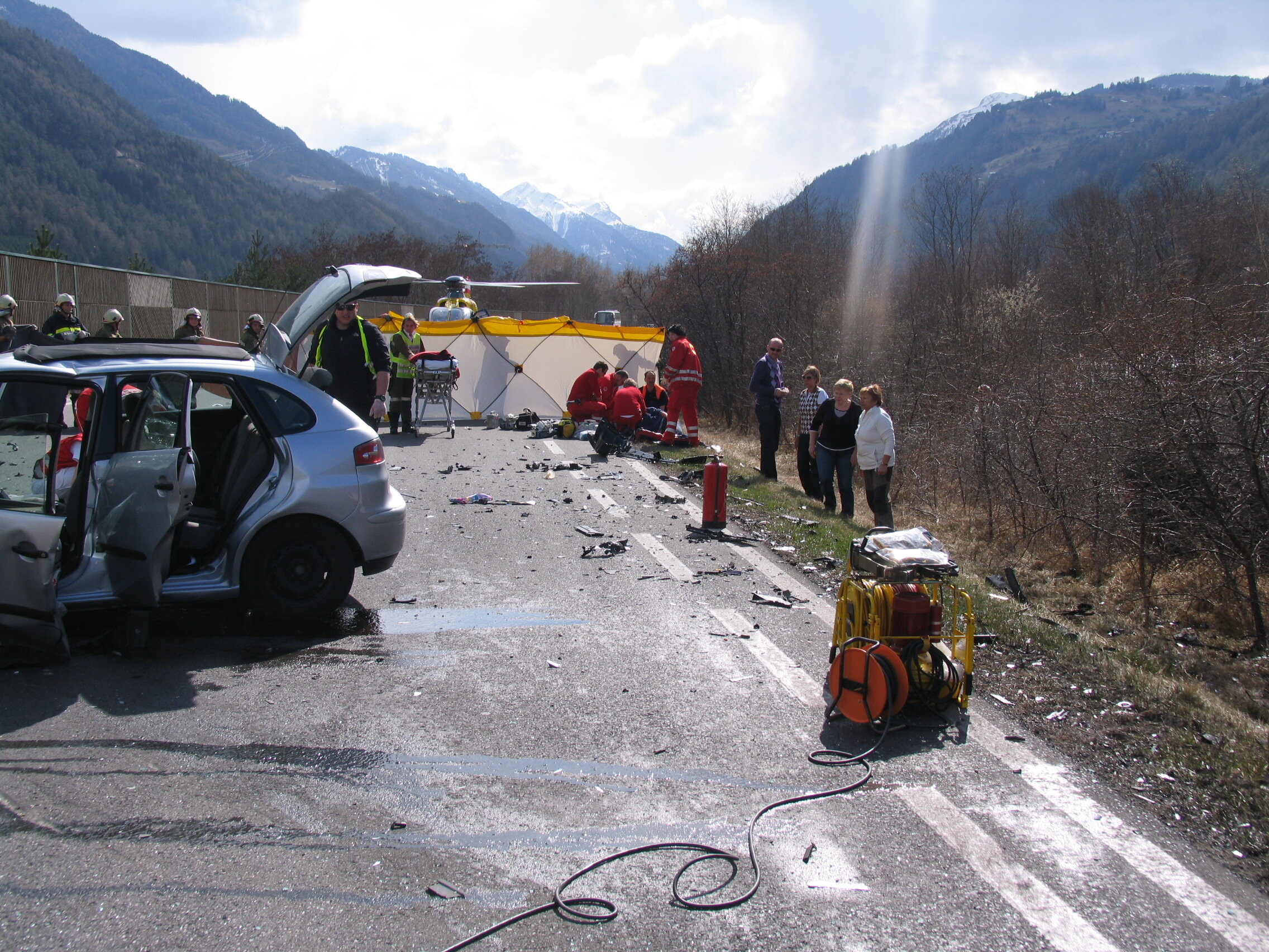 Tödlicher Verkehrsunfall auf der B180 bei Ried