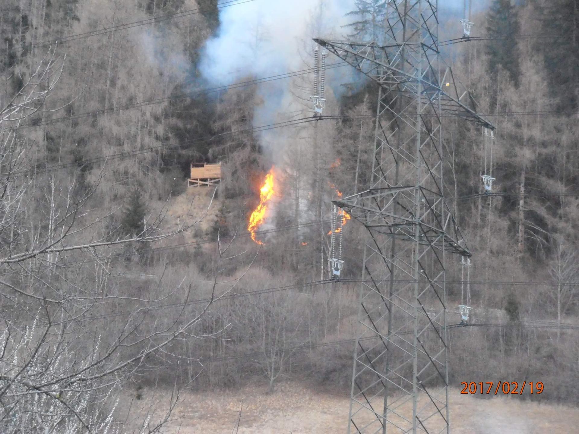 Waldbrand in Faggen