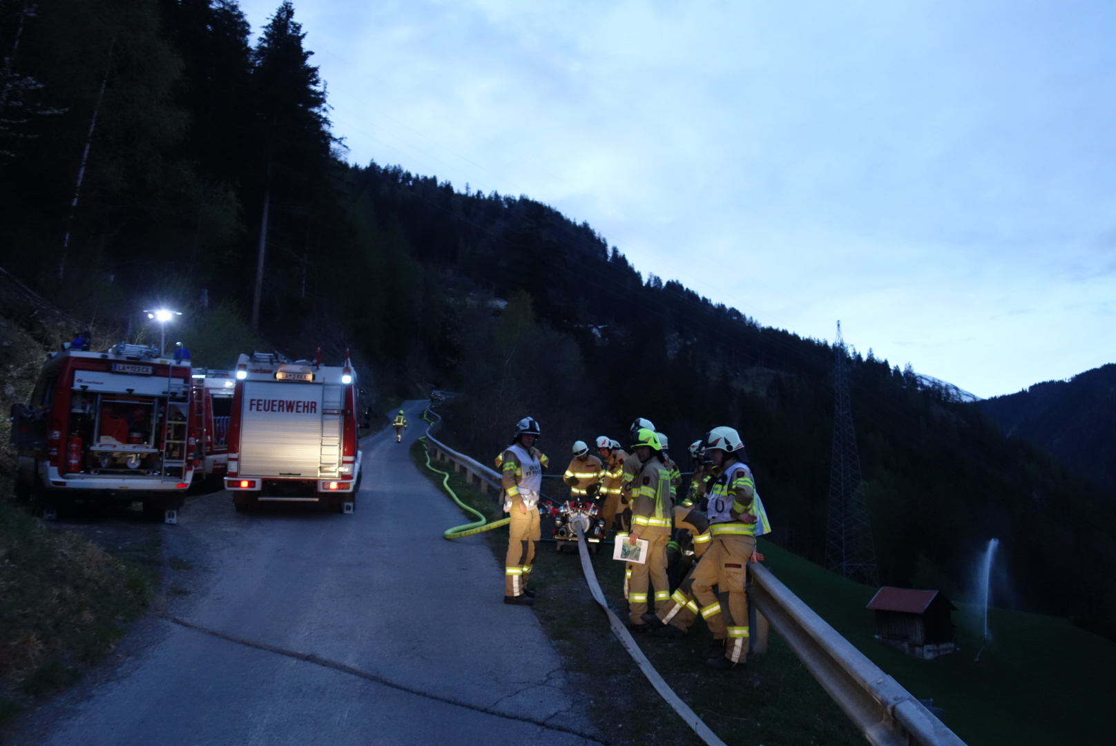 Abschnittsübung zum Thema Wasserförderung in Prutz