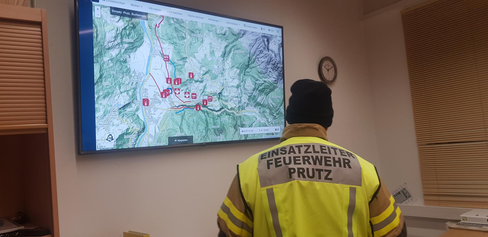 Sucheinsatz in Prutz und Faggen
