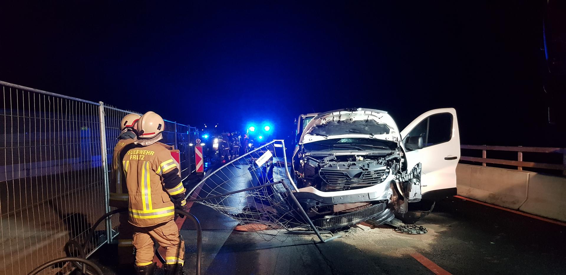 Verkehrsunfall auf der B 180 bei Prutz