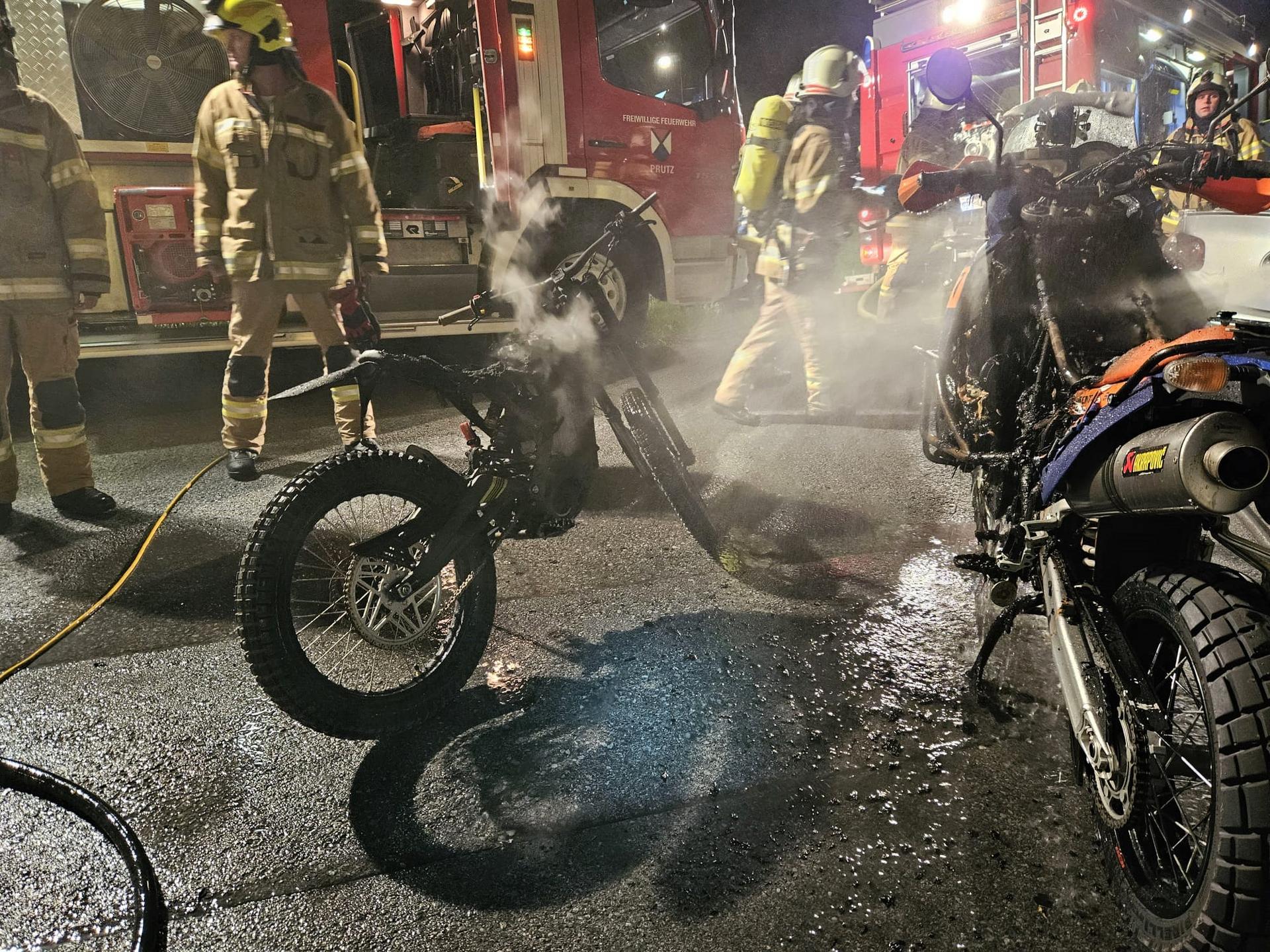 Garagenbrand in Faggen