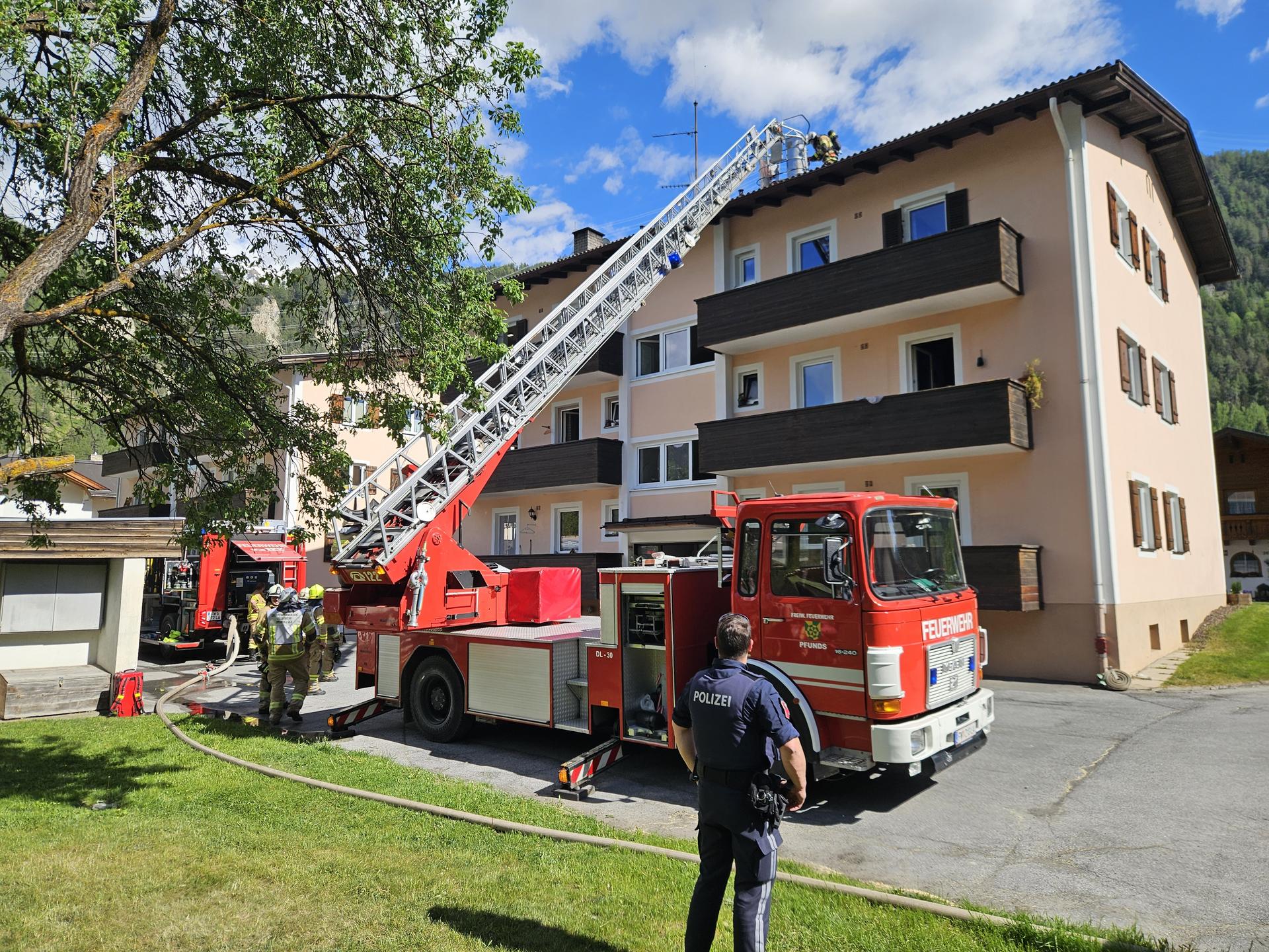Zimmerbrand in Ried