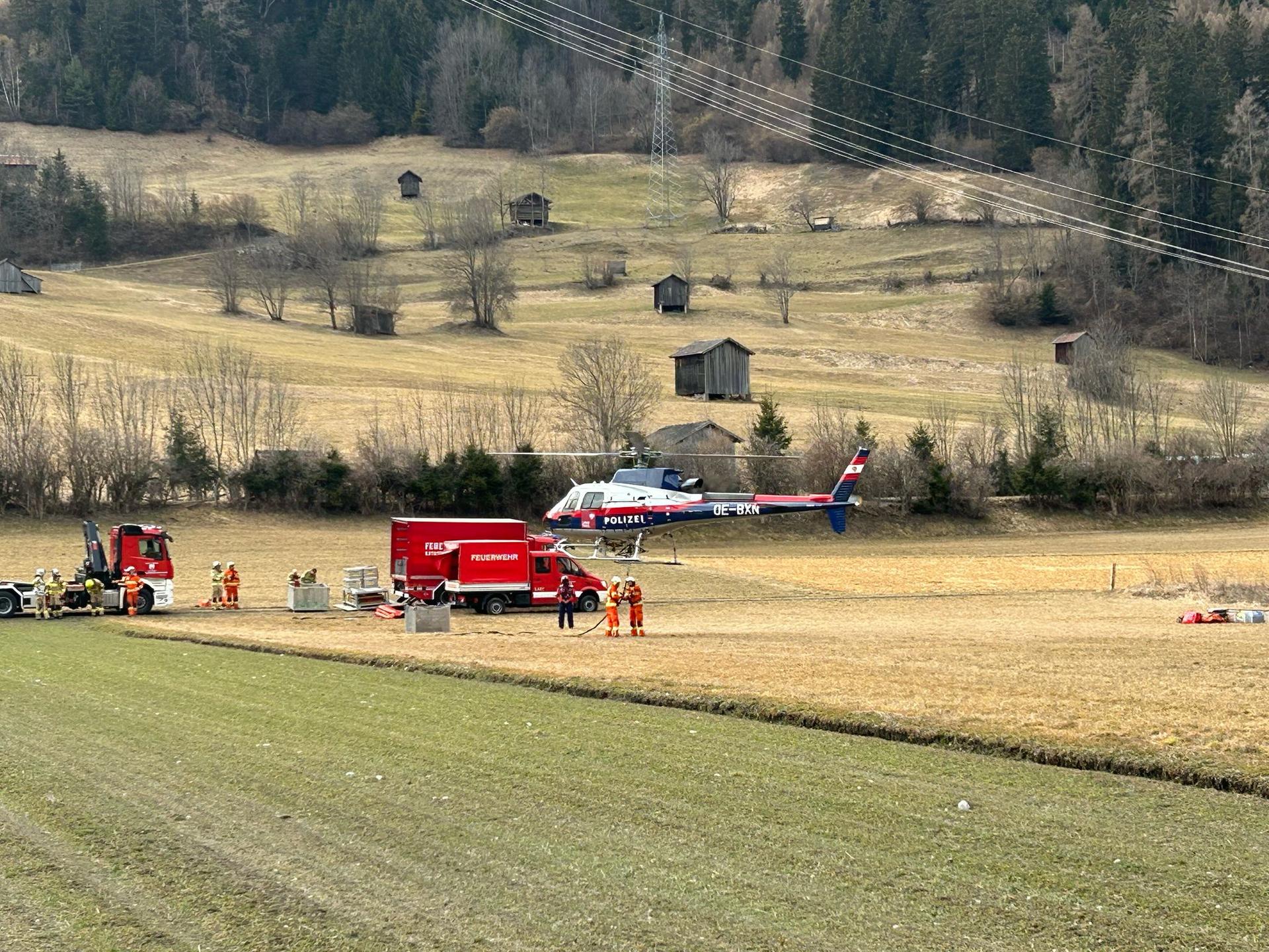 Waldbrand in Ladis