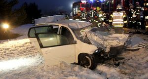 Tödlicher Verkehrsunfall auf der B 180 zwischen Ried und Tösens