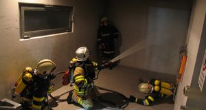 Brandhaus-Workshop an der Landesfeuerwehrschule