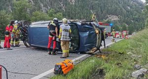 Schwerer Verkehrsunfall auf der B180 Reschenstraße