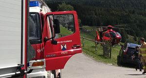 Fahrzeugabsturz in Puschlin – Unterhalb der L 63 Gacher-Blick-Landesstraße